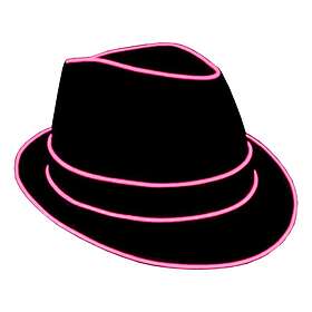 El Wire LED Hatt Rosa