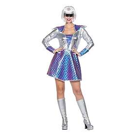 Rymdtjej Metallic Maskeraddräkt X-Small