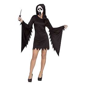 Scream Ghost Face Klänning Maskeraddräkt Medium/Large
