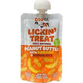 DOGGI Lickin' Treat Peanut Butter with Banana and Brown Rice 100g