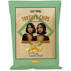 Lantchips Taco Twins Tortillachips Lime & Salt 120g