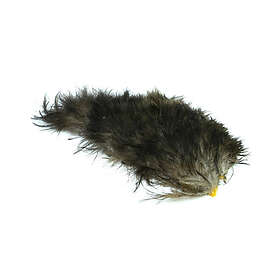 Whiting Mini Bird Fur White dyed Silver Dr. Blue