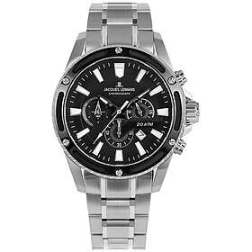 Jacques Lemans 1-2141E Liverpool Svart/Stål Ø48 mm