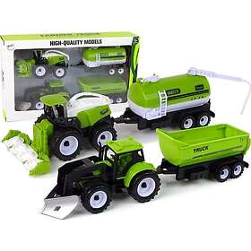 Lean Toys Lantbruksfordon Traktor Tankar Släpvagn