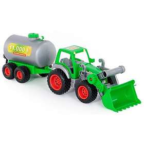 Polesie Toys Traktor Med Frontskopa &Amp Tankbil 14,5X17x57cm