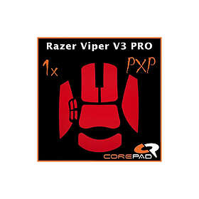 Corepad PXP Grips till Razer Viper V3 Pro Röd