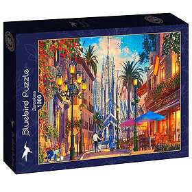 Bluebird Puzzle Pussel Barcelona, 1000 Bitar