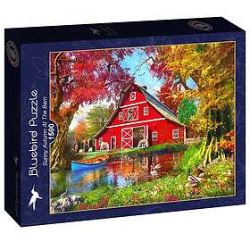 Bluebird Puzzle Solig höst vid ladan 1500 Bitar