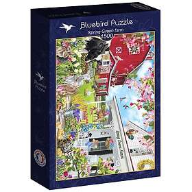 Bluebird Puzzle Pussel Spring Green farm, 1500 bitar