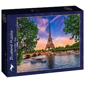 Bluebird Puzzle Pussel Tour Eiffel Paris, 1000 bitar