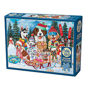 Cobble Hill Hunder i snøen