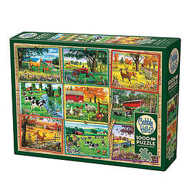 Cobble Hill Vykort från gården 1000 Bitar