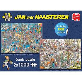 Jan Van Haasteren Pussel DIY Shop & Renovation Project 2x1000pcs