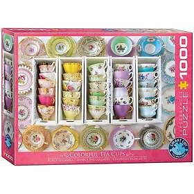 Eurographics Färgglada tekoppar 1000 Bitar