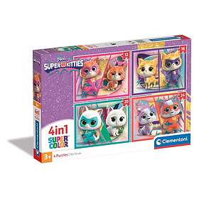 Clementoni Jigsaw Puzzle 4in1 Disney Super Kitties Golv