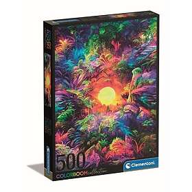 Clementoni Jigsaw Puzzle Psyschedelic Jungle Sunrise Colorboom 500pcs. Golv