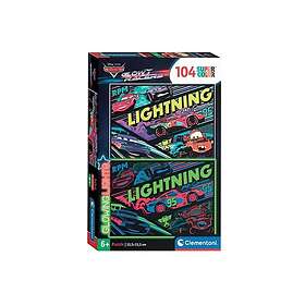 Clementoni Jigsaw Puzzle Super Color Glowing Lights Cars 104pcs. Golv