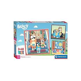 Clementoni Jigsaw Puzzle Super Color Square Bluey 3x48pcs. Golv