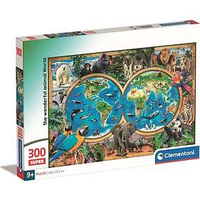 Clementoni Jigsaw Puzzle Super Color The Wonderful Animal World 300pcs. Golv