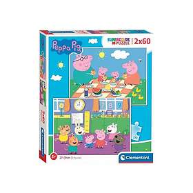 Clementoni Puzzle Peppa Pig 2x60st. Golv