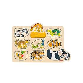 Goki Wooden Animal Bubble Puzzle 9pcs. Trä