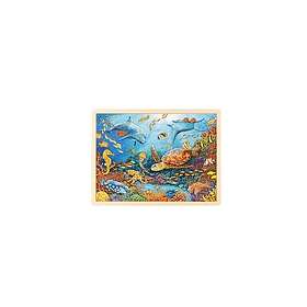 Goki Wooden Jigsaw Puzzle Great Barrier Reef 96pcs. Trä