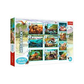 Trefl Puzzle Meet all the dinosaurs (10in1) Golv