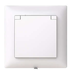 ABB Saga 20EUJW-916 Vägguttag 1-vägs, jordat, med lock