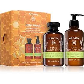 Apivita Tonic Mountain Tea Shower Gel & Body Milk Set julklappsset female