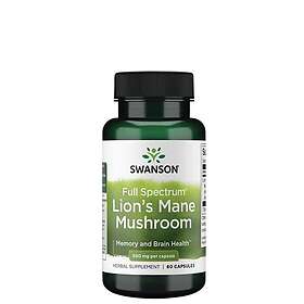 Swanson Full Spectrum Lion's Mane Mushroom 500 mg 60 Capsules