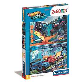 Clementoni Pussel 2x60 bitar Hotwheels,