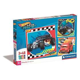 Clementoni Pussel 3x48 bitar Hotwheels,