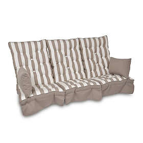 Fritab Hammockset flockdyna Taupe Hög rygg