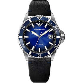 Emporio Armani AR11516 World Explorer Blå/Läder Ø42 mm