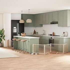 vidaXL Hundgrind med dörr vikbar 12 paneler 960 cm poppel