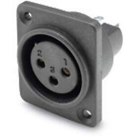 Hicon XLR connectors HI-X3DF-HD-B Flange Connector Quantity