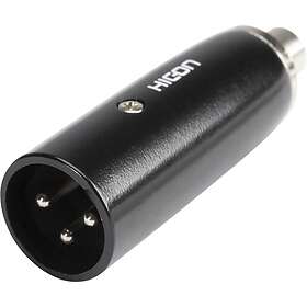 Hicon XLR-adapter XLR-hankontakt RCA-hona HI-X3CI-MF