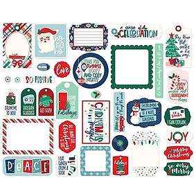 Echo Park Paper Die Cuts Frames & Tags Happy Holidays 34 st