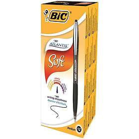 BIC Atlantis Medium Svart 1,0 (12)