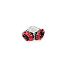 Bitspower Black Sparkle Deep Blood Red Enhance 90-Degree Dual Multi-Link Adapter For OD 12MM