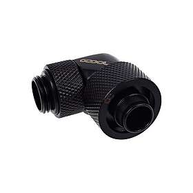 Alphacool 16/10mm compression fitting 90° rotatable G1/4 deep black