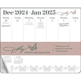 Dolly Parton 2025 Weekly Desk Pad Calendar