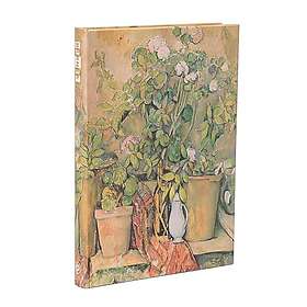 Cezanne’s Terracotta Pots and Flowers Midi Unlined Hardback Journal (Elastic Band Closure)
