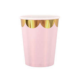 Jabadabado Pappmugg rosa/guld