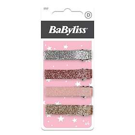 BaByliss Accessories Glitter Hair Clips for Kids 4 st