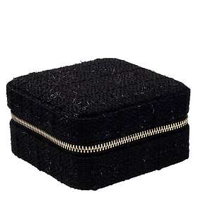 Dark Tweed Jewellery Box Mini Black