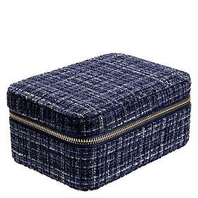 Dark Tweed Jewellery Box Navy Blue