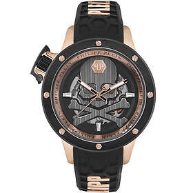Philipp Plein PWUAA0623 Hyper Sport Svart/Gummi Ø46 mm