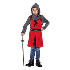 Medeltida Riddare Röd Barn Maskeraddräkt X-Large