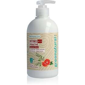 Greenatural Intimate Wash Gel Proactive pH 4,3 BIO för intimhygien med lugnande egenskaper Grapefruit and Aloe Vera 500ml